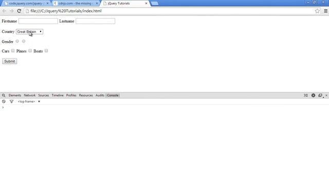 JQuery Tutorial - jquery selectors select form field elements смотреть онлайн
