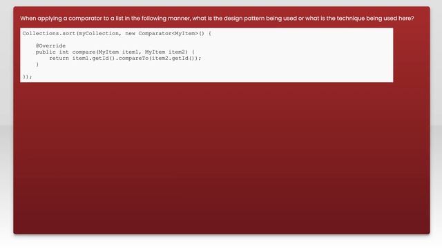 What design pattern does Collections.sort use? смотреть онлайн