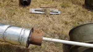 Дымоход .Утепление базальтовой ватой.