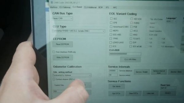 Genesis GV80 2022 пробег CAN Hacker CH OBD FD