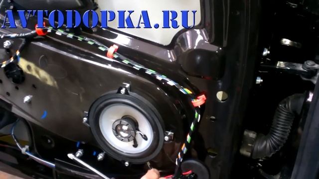 установка передних динамиков на Гранту,Калину 2( со штатными сеточками) смотреть онлайн