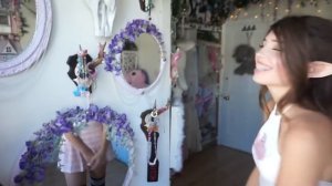 belle delphine's room tour but it's just her in the scenes