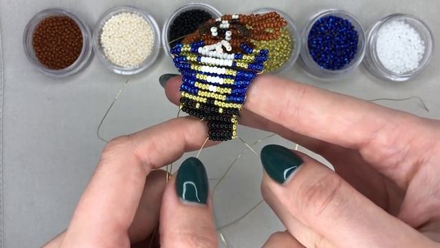 Фигурки из бисера Красавица и Чудовище. Объемные поделки из бисера: ЧУДОВИЩЕ хобби с детьми DIY смотреть онлайн