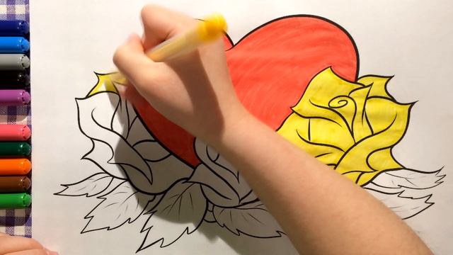 Как Нарисовать Открытку На 8 Марта (Эмилия) Своими руками Приятный подарок Маме Раскраски для детей смотреть онлайн