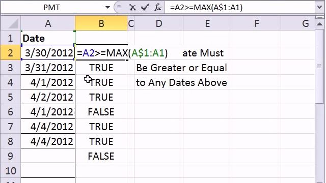 Excel Magic Trick 895: Entered Date Must Be Greater or Equal to Any Dates Above Data Validation смотреть онлайн