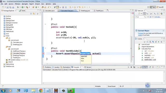 Junit - Test Expected exception,Ignore test and specify timeout смотреть онлайн
