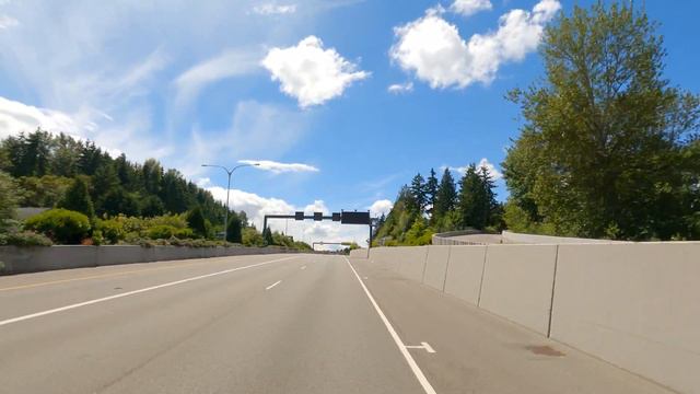 Seattle 4K Drive Tour Bellevue to Seattle Washington 4K Drive Longest Floating Bridge in the world смотреть онлайн