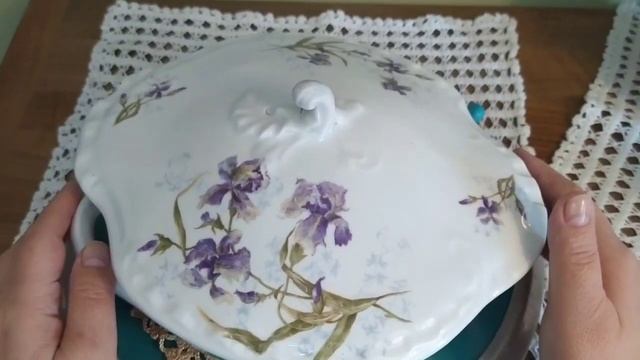 #Кузнецовский фарфор.Ирис на фарфоре. смотреть онлайн