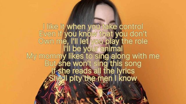 BAD GUY - BILLIE EILISH ( LYRICS ) смотреть онлайн