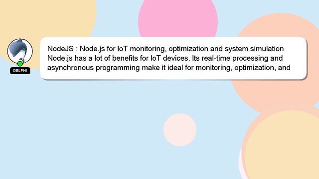 NodeJS : Node.js for IoT monitoring, optimization and system simulation смотреть онлайн