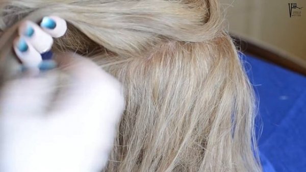 Everyday hairstyle for long and medium hair. Fishtail ponytail