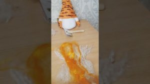 как сделать бороду для гнома из ниток и шерсти