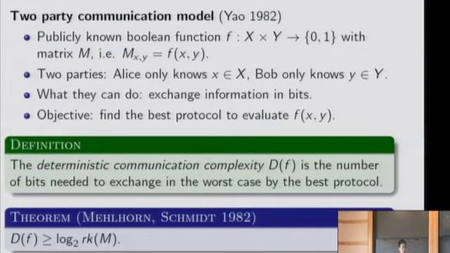 Graph Coloring, Biclique Partition, and Communication Complexity - Hao Huang смотреть онлайн