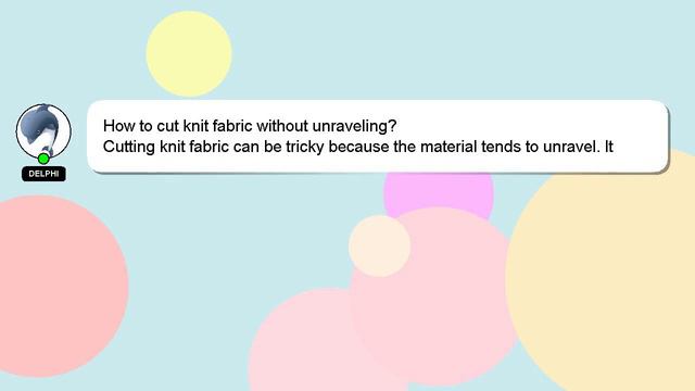 How to cut knit fabric without unraveling? смотреть онлайн