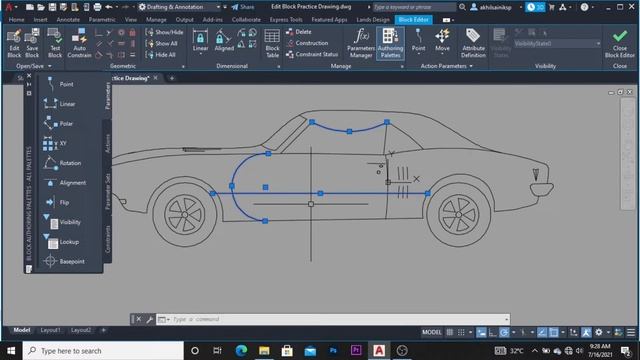 How to edit blocks in Autocad || Block edit || Autocad 2021 in hindi смотреть онлайн