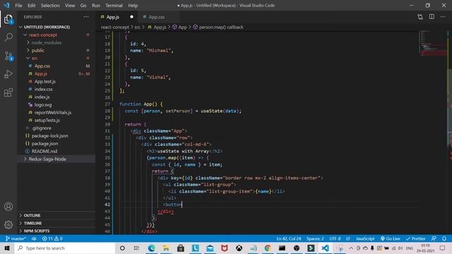 Understand useState Hooks with Array of Object in React смотреть онлайн