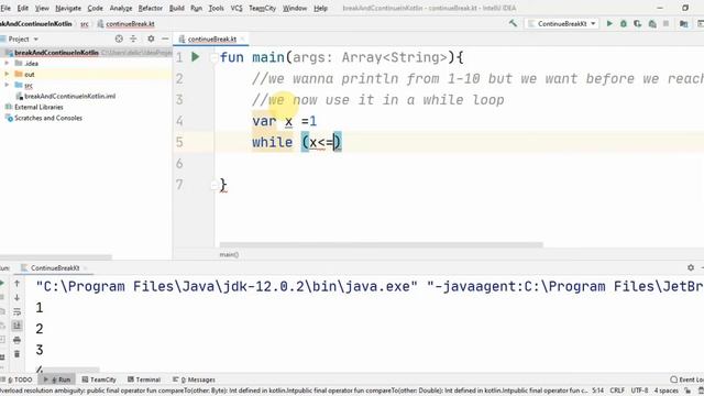Kotlin break: How to use break in a kotlin program смотреть онлайн