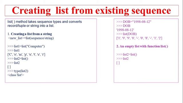 List in Python || Creating || Traversing|| Aliasing || CBSE/State XI Computer Science смотреть онлайн