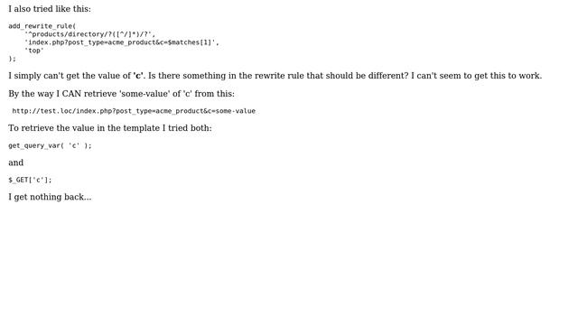 Wordpress: Custom Rewrite Rule for Custom Post Type with URL Param смотреть онлайн