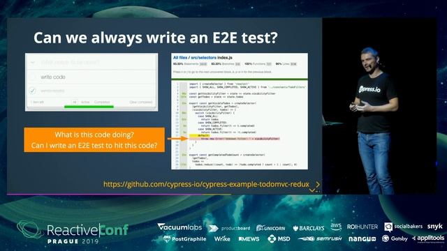 ReactiveConf 2019 - Gleb Bahmutov: Cypress.io – the State of the Art End-to-end Testing Tool смотреть онлайн