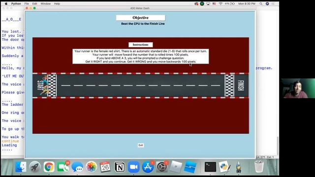 Intro to Programming in Python Section 1051: Final Group Project - Escape.Exe смотреть онлайн