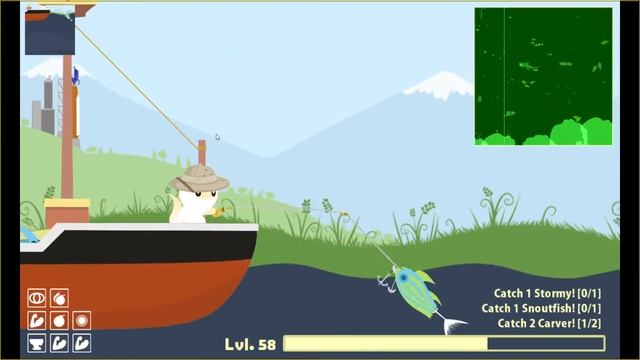 как поймать хамахеда в игре Cat Goes Fishing смотреть онлайн