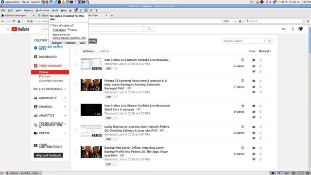 Fedora 28 Lucky Backup Working on Reboot, Installing Firefox Addons & my settings Pt44 смотреть онлайн