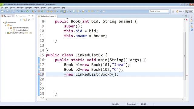 User-defined class objects in Java LinkedList | Custom LinkedList in Java смотреть онлайн