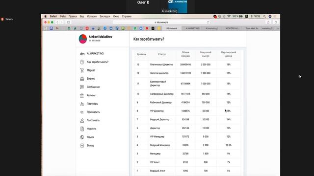 Ответы на вопросы от ТОП Лидера компании AI Marketing с доходом от $2000 в сутки смотреть онлайн