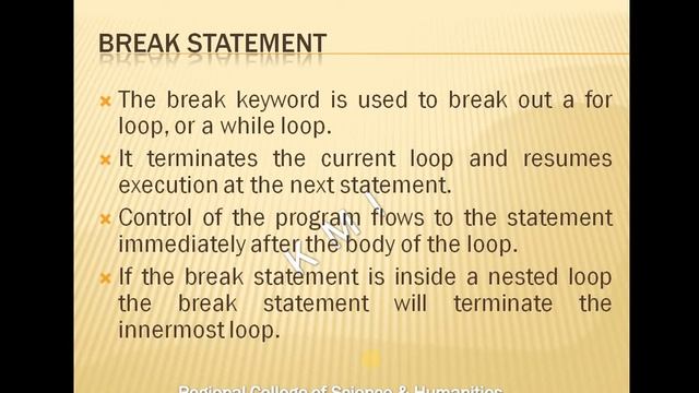 Range,Infinite Loop,Break & Continue Statements in Python Programming смотреть онлайн