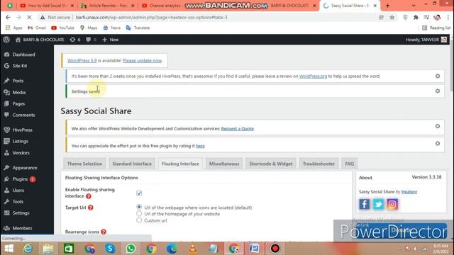 How to Add Social Share Buttons on WordPress| WordPress Tutorial 2022 Part#6 смотреть онлайн
