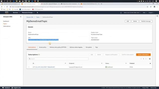 How to Setup AWS Simple Notification Service SNS using Java? смотреть онлайн