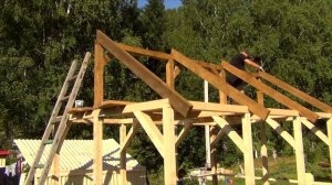 САМАЯ ПРОСТАЯ БЕСЕДКА 3х4 своими руками за 3 дня! Очень простая конструкция!