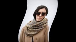 Как повязать платок на пальто