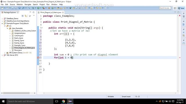 38. Find Sum Of Diagonal in 3x3 Matrix смотреть онлайн
