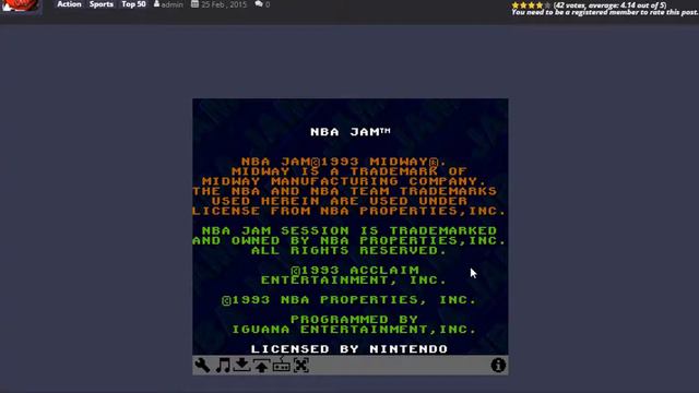 Play NBA Jam Online - SNESlive смотреть онлайн