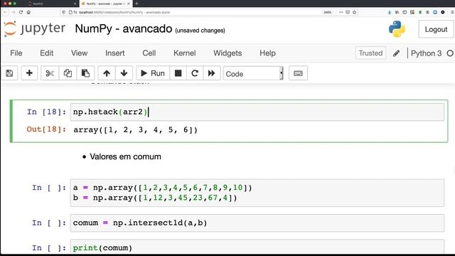 NumPy – Avançado смотреть онлайн