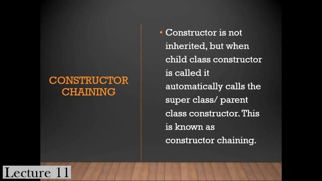 Lecture 11 final keyword, constructor chaining and scanner class смотреть онлайн