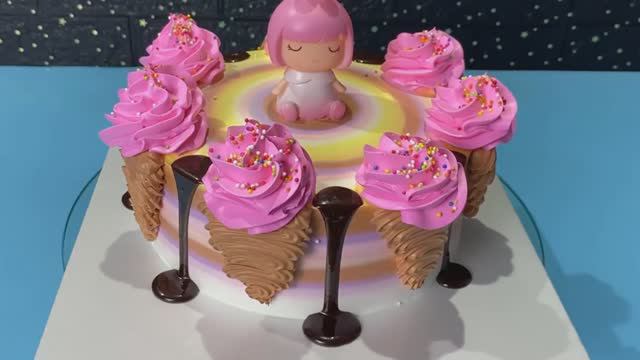 Как украсить торт сливочным кремом. Идеи для украшения торта смотреть онлайн