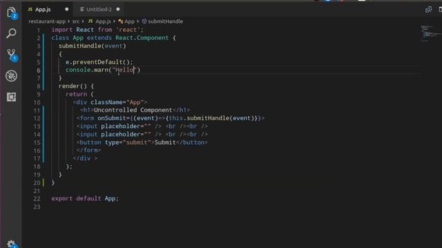 Uncontrolled Component in Reactjs # 33 | Reactjs Hindi Tutorial | Reactjs #reactjs #reactjscourse смотреть онлайн