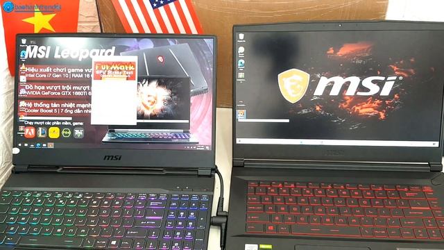 So sánh Laptop Gaming MSI 2020 - GTX 1060Ti 6GB - MSI GL65 Loepard vs MSI GF65 Thin смотреть онлайн
