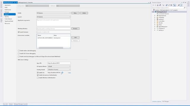 Enable/Disable HTTPS ASP.NET CORE
