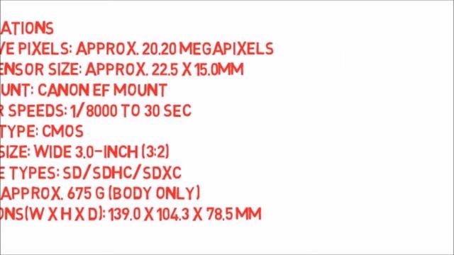 Canon EOS 70D 20 2MP DSLR Camera Body + 18 135MM смотреть онлайн