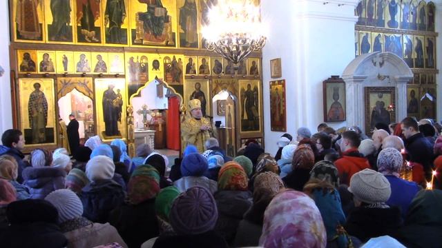 "Пост - это прежде всего работа внутренняя..." - проповедь владыки Игнатия после Литургии смотреть онлайн