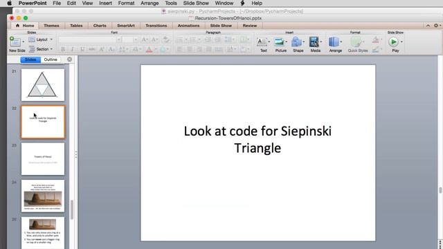 Recursion 6 | Sierpinski Triangle смотреть онлайн