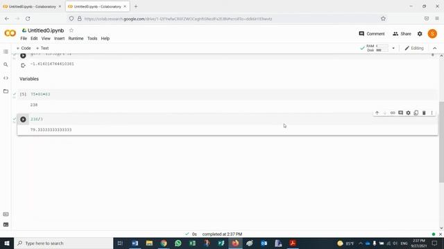 Python: Variables with Colab смотреть онлайн
