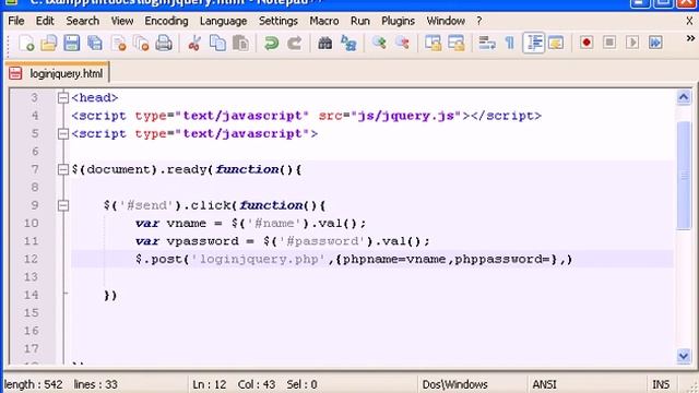Post Request to a PHP jQuery смотреть онлайн