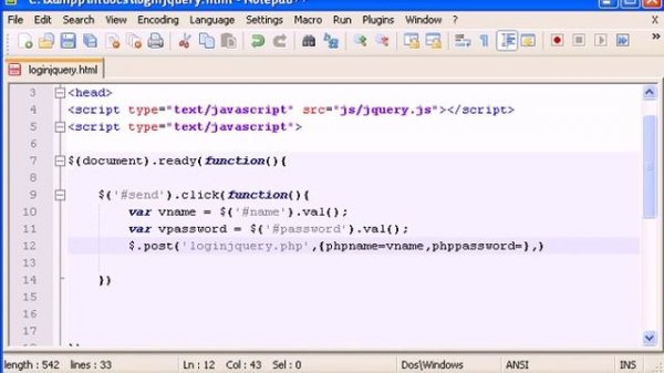 Post Request to a PHP jQuery