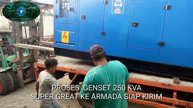 TEST BEBAN GENSET 250 KVA MESIN SUPER GREAT DENGAN TANG AMPER DAN PROSES KENAIKAN KE ARMADA смотреть онлайн