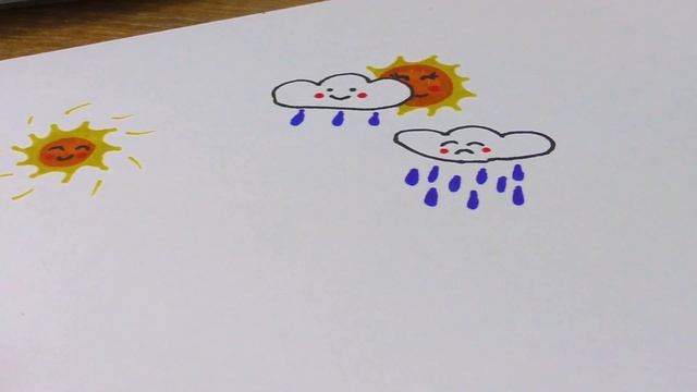 Weather Symbols Kawaii Style | Draw it Yourself! смотреть онлайн